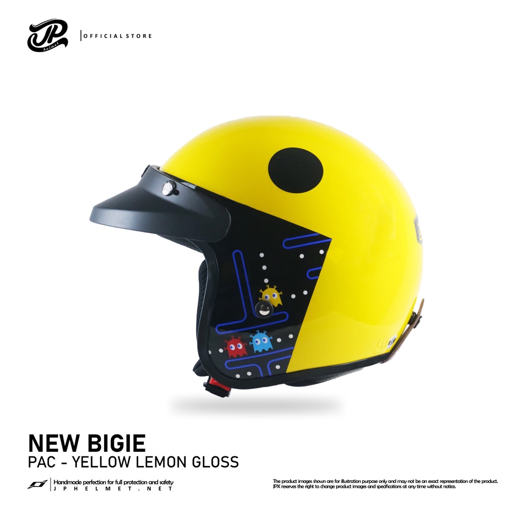 Special Promo Helm Half Face Bogo JP Retro New Bigie Couple - PAC Invaders