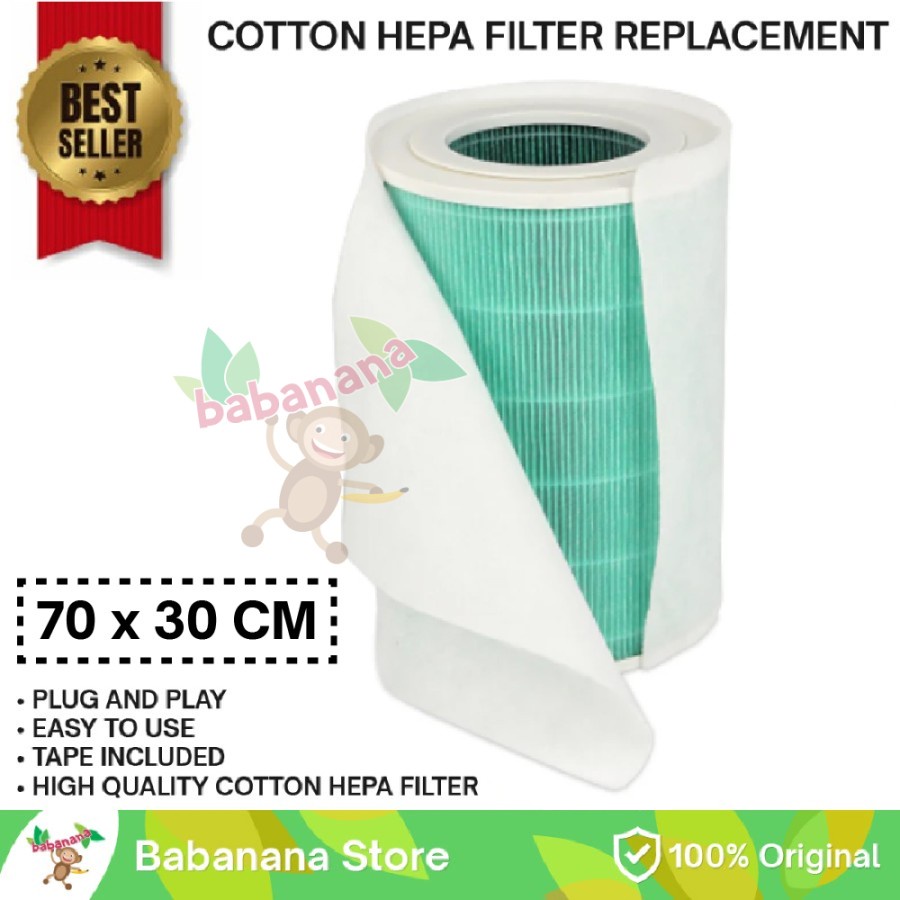 Electrostatic Cotton Antidust Filter HEPA Penyaring Udara Air Purifier