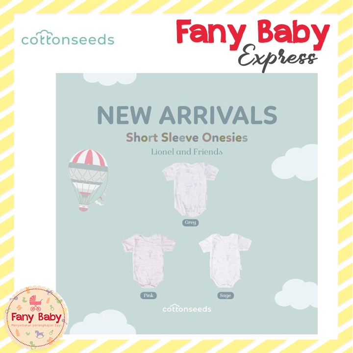 COTTONSEEDS BABY ONESIE LIONEL AND FRIENDS
