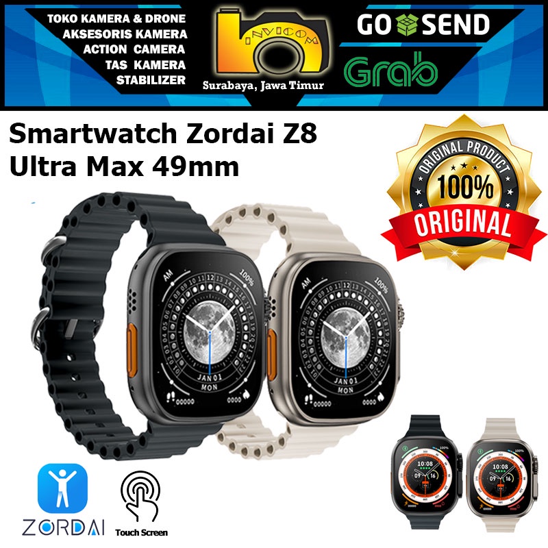 Jam Tangan Smartwatch Zordai Z8 Ultra Max Original Touch Screen 49mm