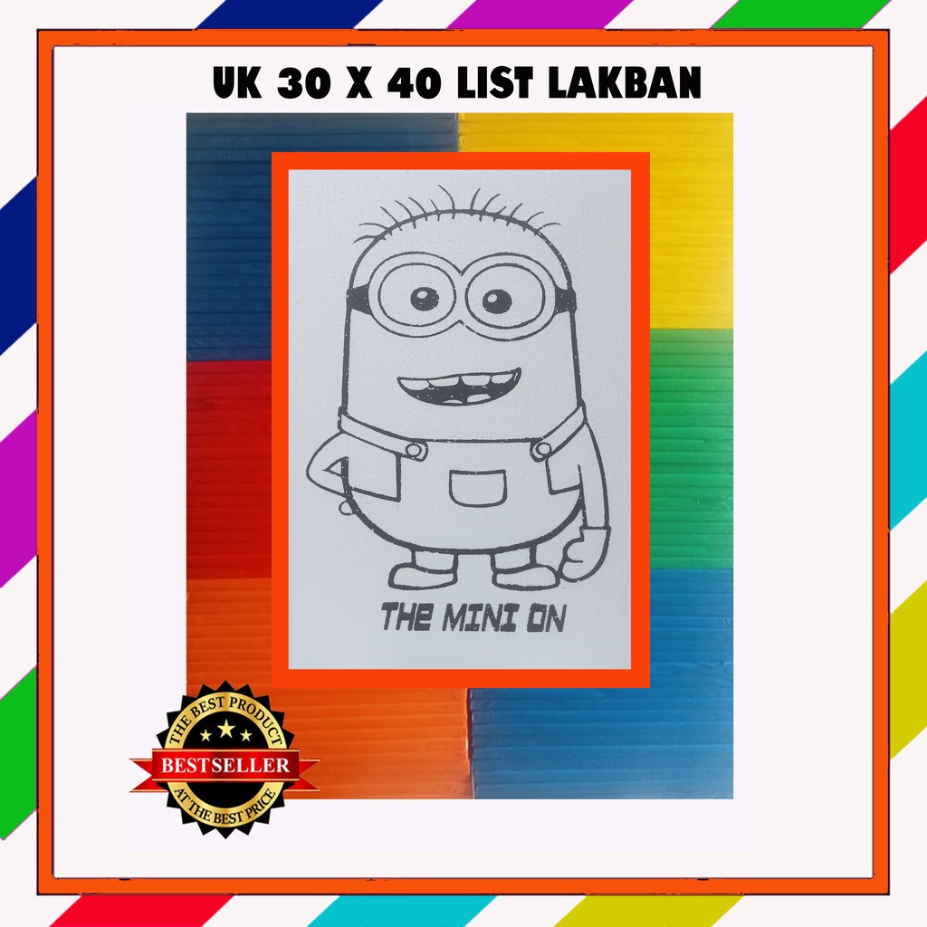 

Gabus lukis styrofoam uk 30 x 40 motiv list lakban