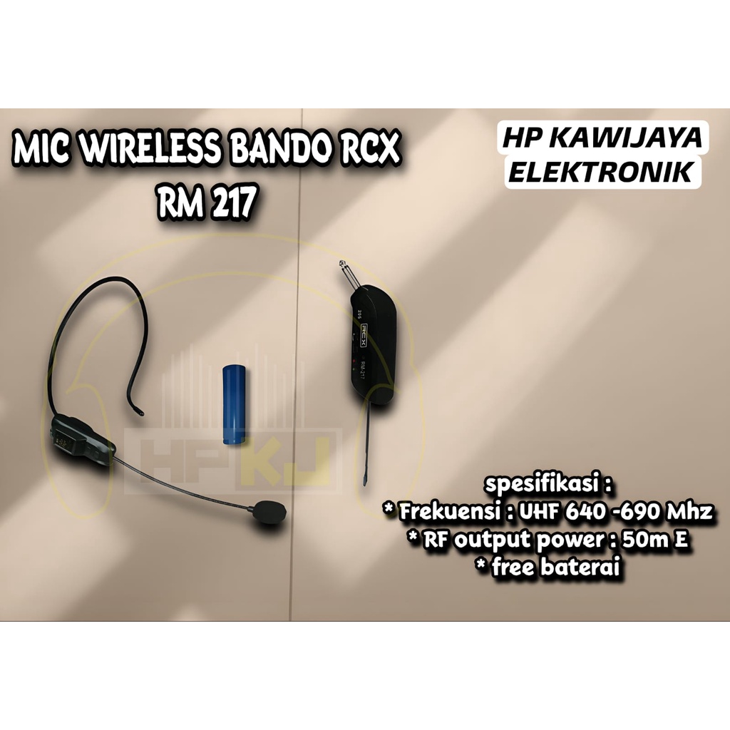 MIC WIRELESS CLIP BANDO RCX RM 217 205 MIC BANDO RCX RM 217