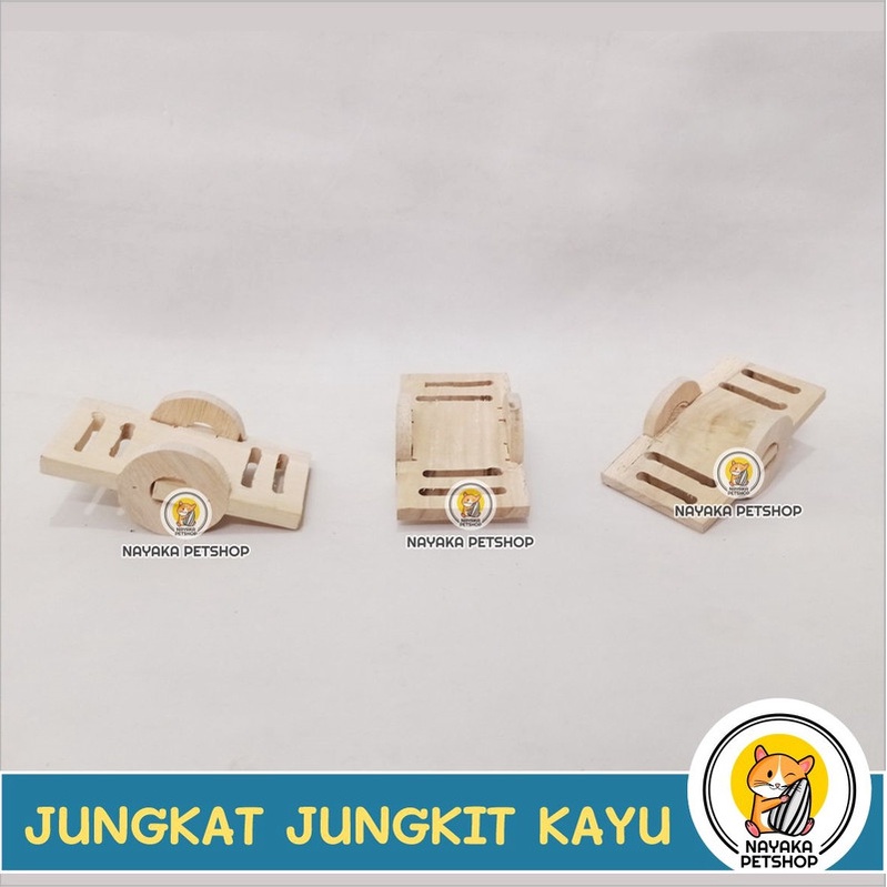 Jungkat Jungkit Kayu Hamster Mainan Hamster Wood Toys