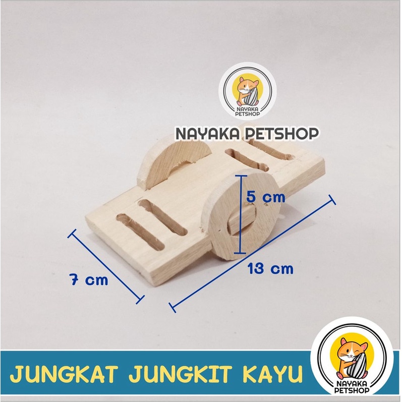 Jungkat Jungkit Kayu Hamster Mainan Hamster Wood Toys