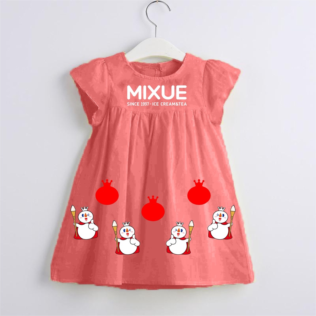 MIXUE dress anak perempuan