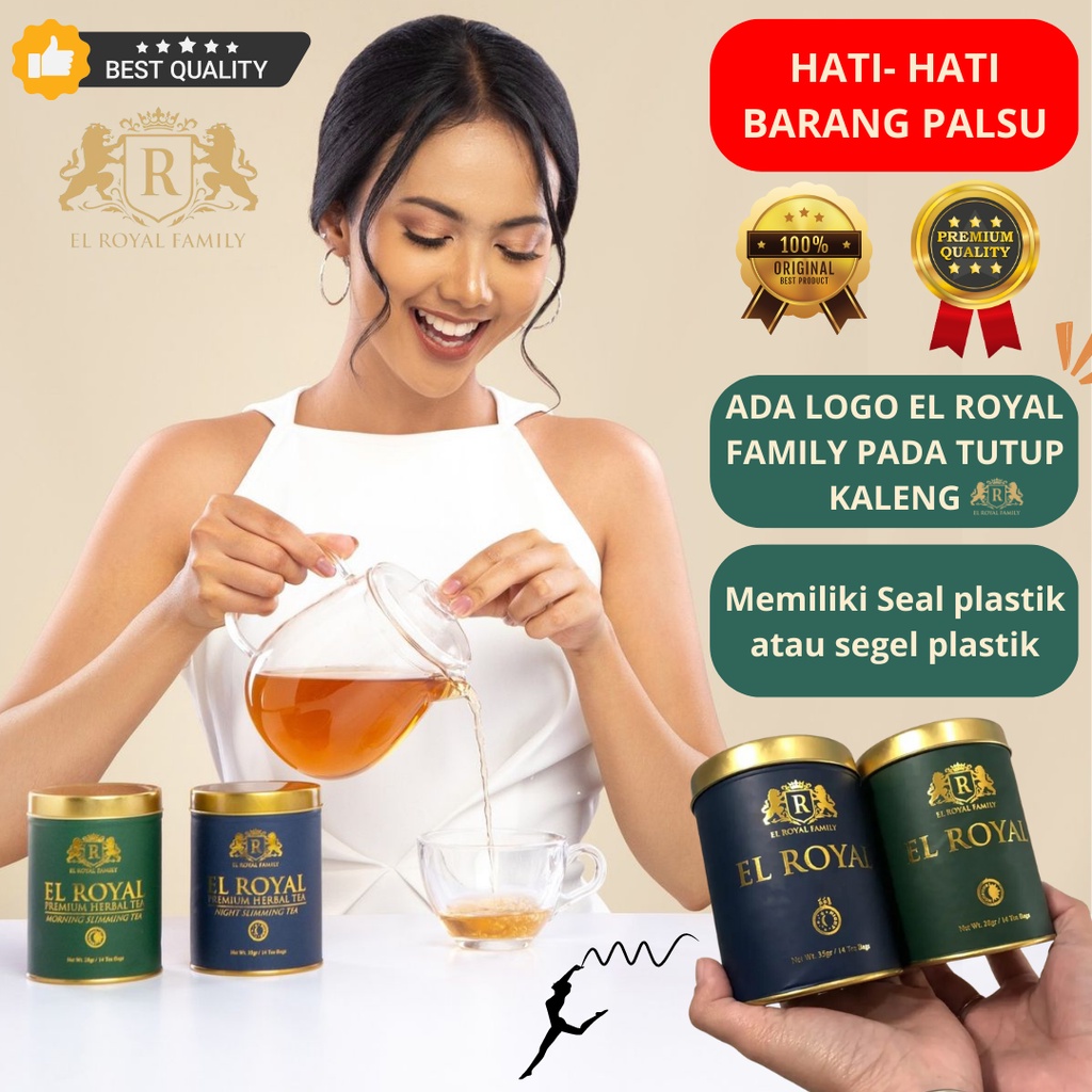 1 Paket El Royal Premium Herbal Tea - Teh Herbal Untuk Kesehatan Melancarkan Pencernaan