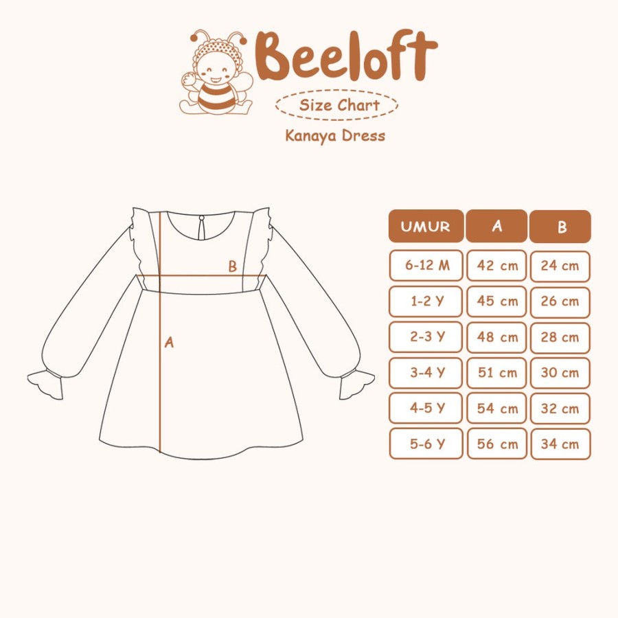 BEELOFT KANAYA DRESS ANAK PEREMPUAN