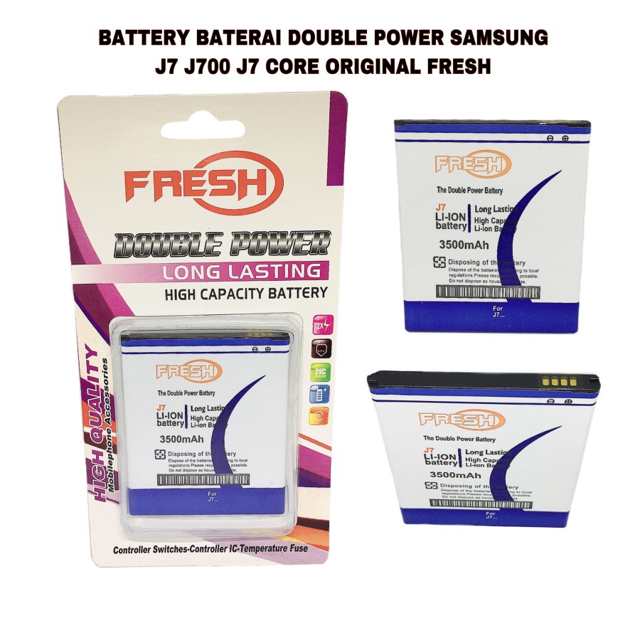 BATTERY BATERAI DOUBLE POWER SAMSUNG J7 J700 J7 CORE ORIGINAL FRESH