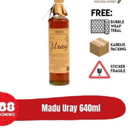 

Sale⭐-MADU URAY (Raw Honey) 640ml/ 875g