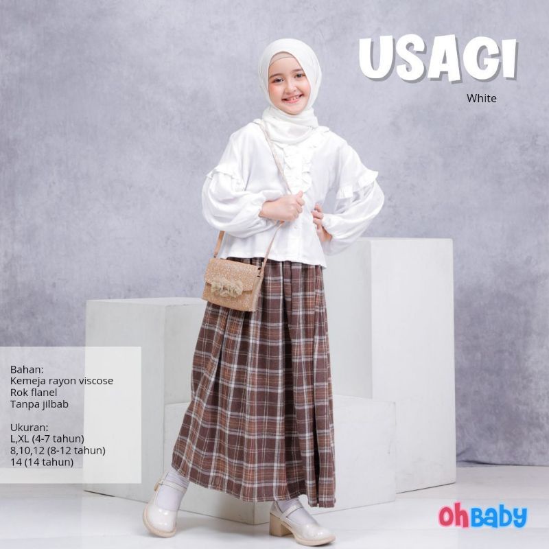 Setelan Rok Usagi Hitam dan Set Rok Usagi Putih OhBaby