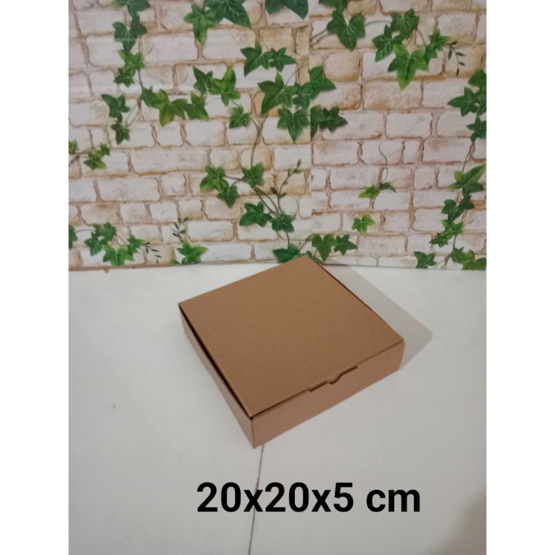 

KARDUS UK. 20x20x5 CM....DIE CUT KARTON BOX UNTUK KOTAK BAJU-AKSESORIS-SOUVENIR DLL MODEL BOX PIZZA