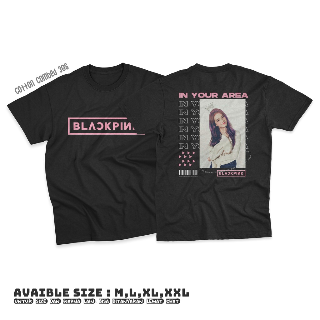 KAOS JISOO / BLACKPINK / KOREA / T-SHIRT WANITA / BAJU WANITA /