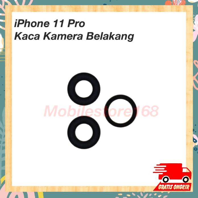 Kaca Kamera Belakang Iphone 11 Pro Satu Set Tanpa Ring