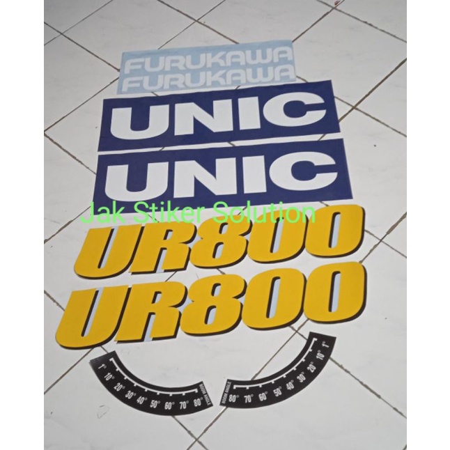 

Stiker Crane Unic UR800 Sticker Alat Berat