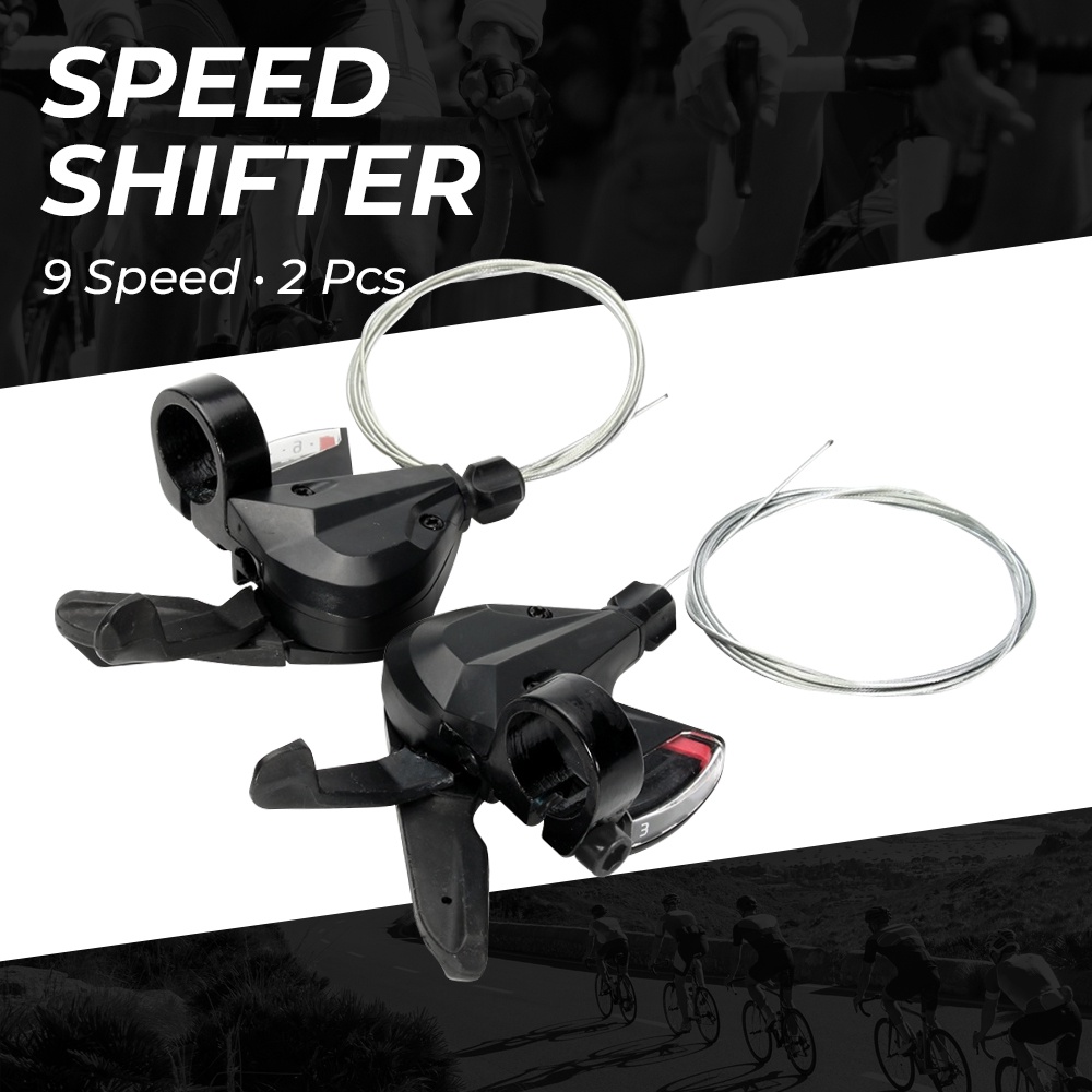 Speed Shifter Trigger Sepeda 9 Speed 2 PCS - M370 - Black