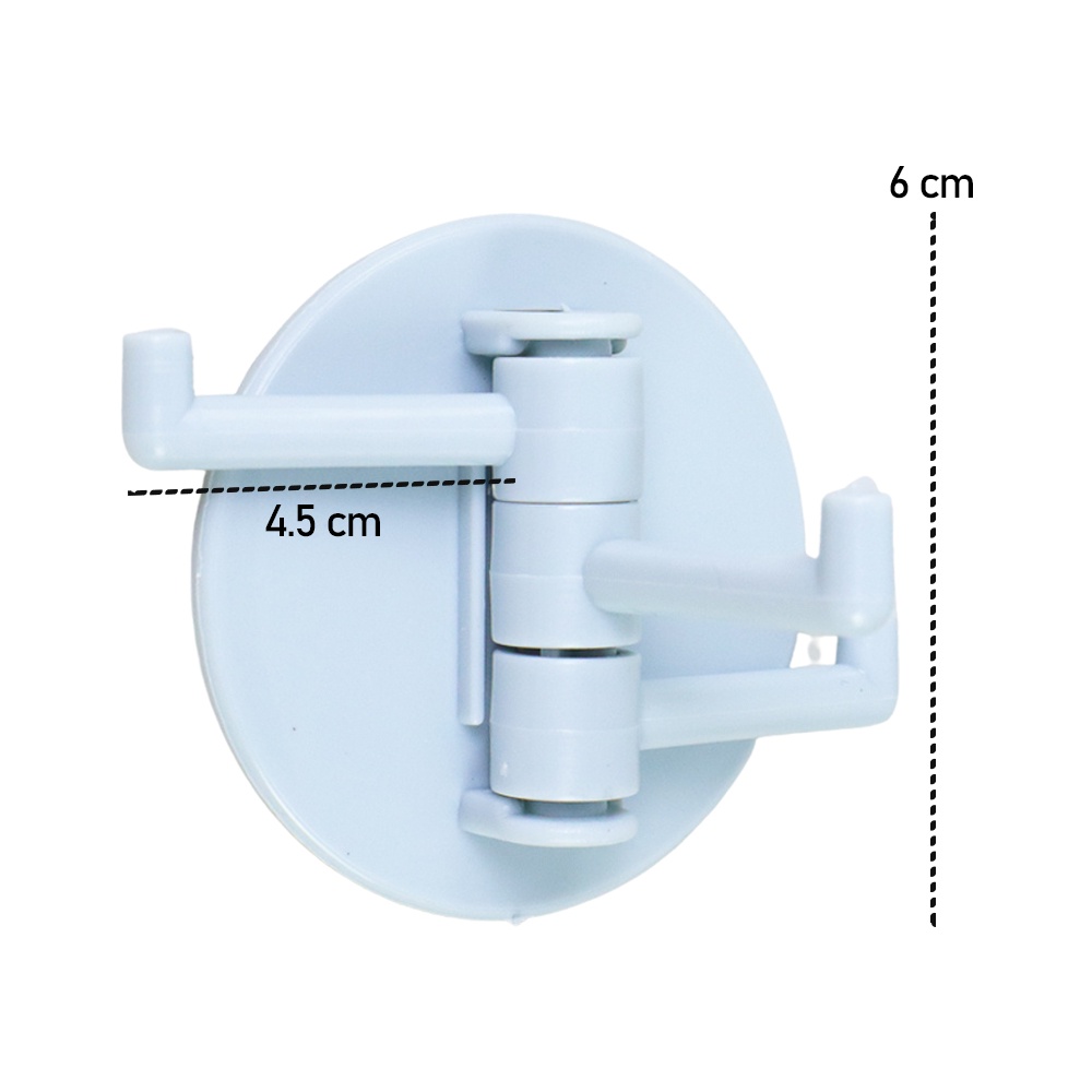 Tempelan Gantungan Kunci 3 Hook Wall Adhesive 1PCS - GT12A