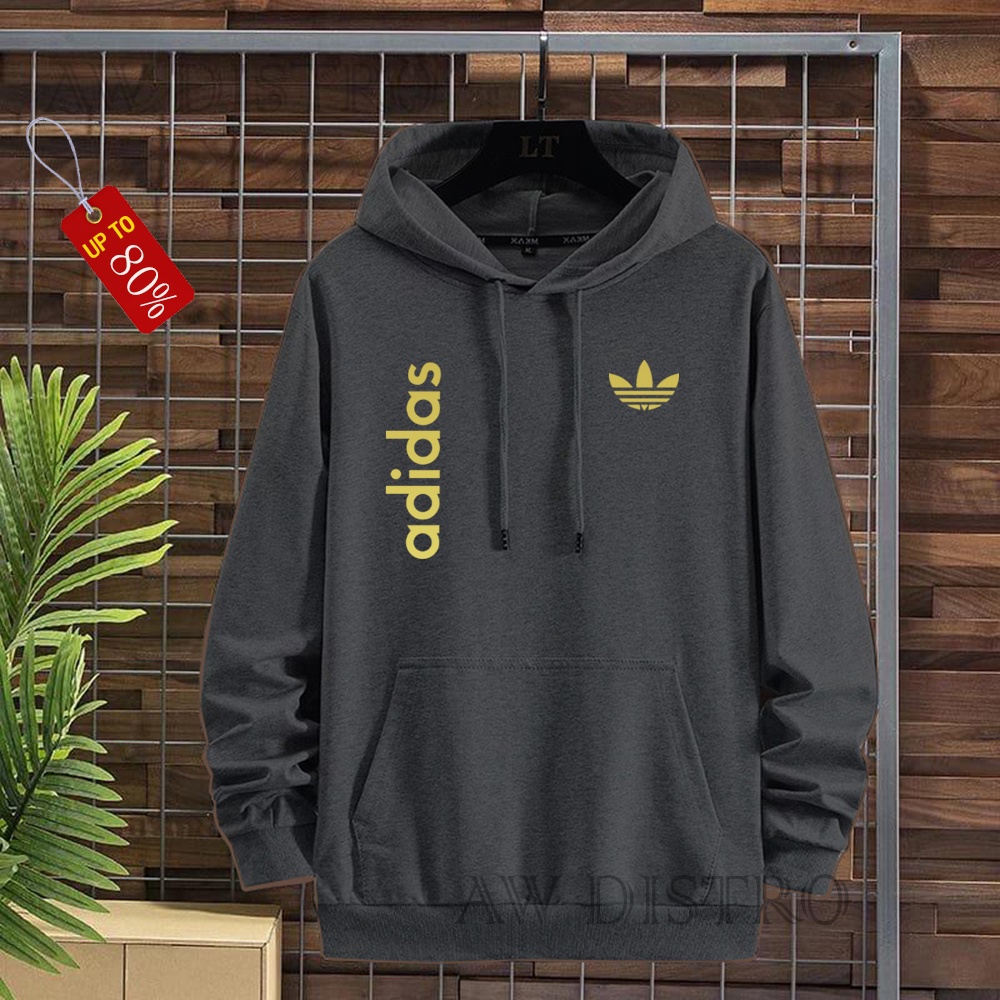 COD Promo Termurah Sweater Hoodie Modern Ads kirka Text Gold Premium Quality