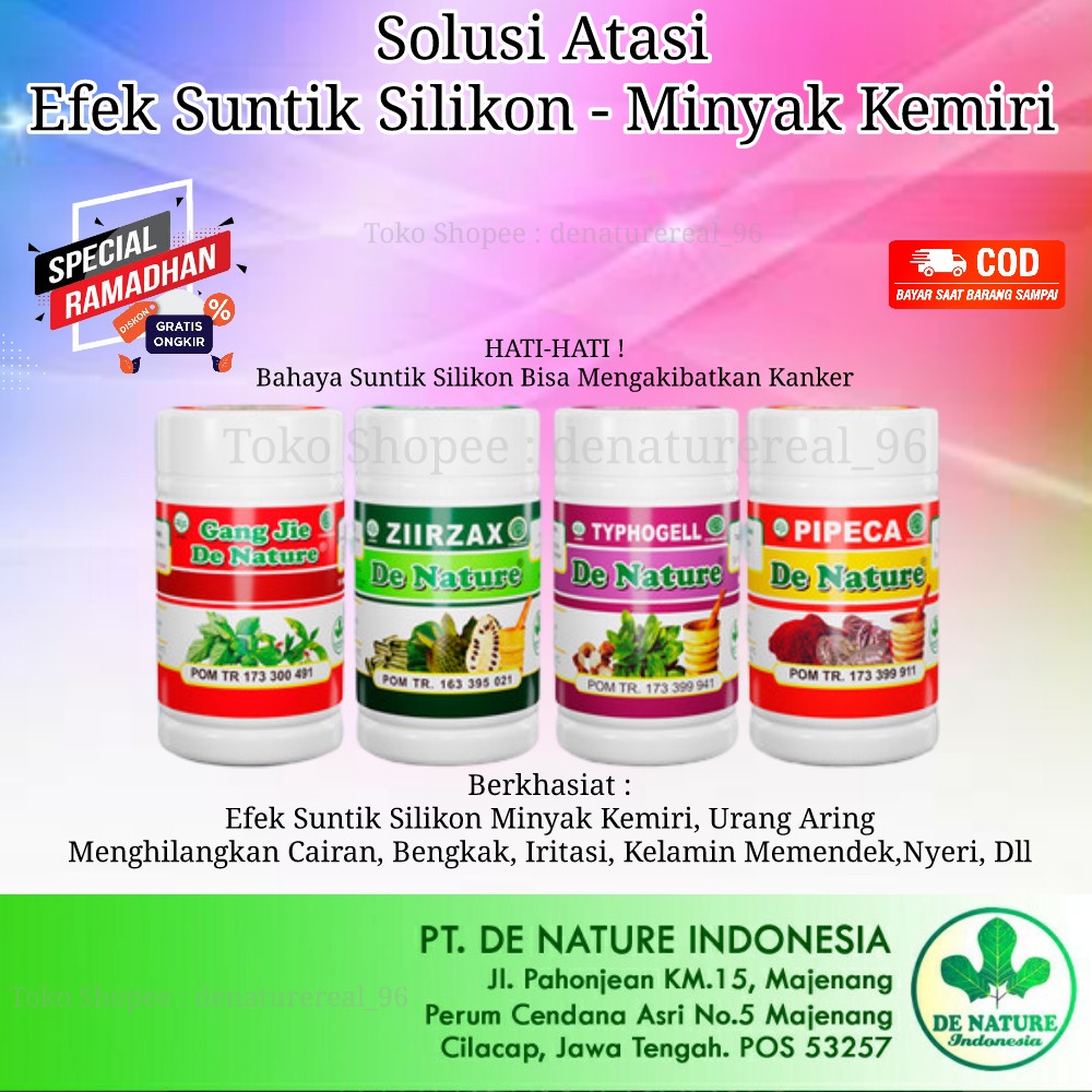 Obat Penghilang Suntik Silikon Minyak Kemiri Ampuh De Nature Herbal