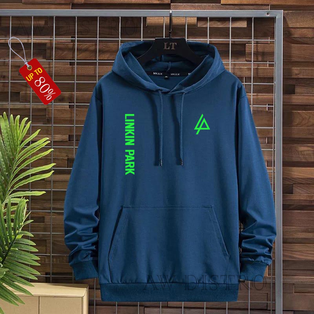 COD Promo Termurah Sweater Hoodie Modern LP KIRKA Text Neon Premium Quality