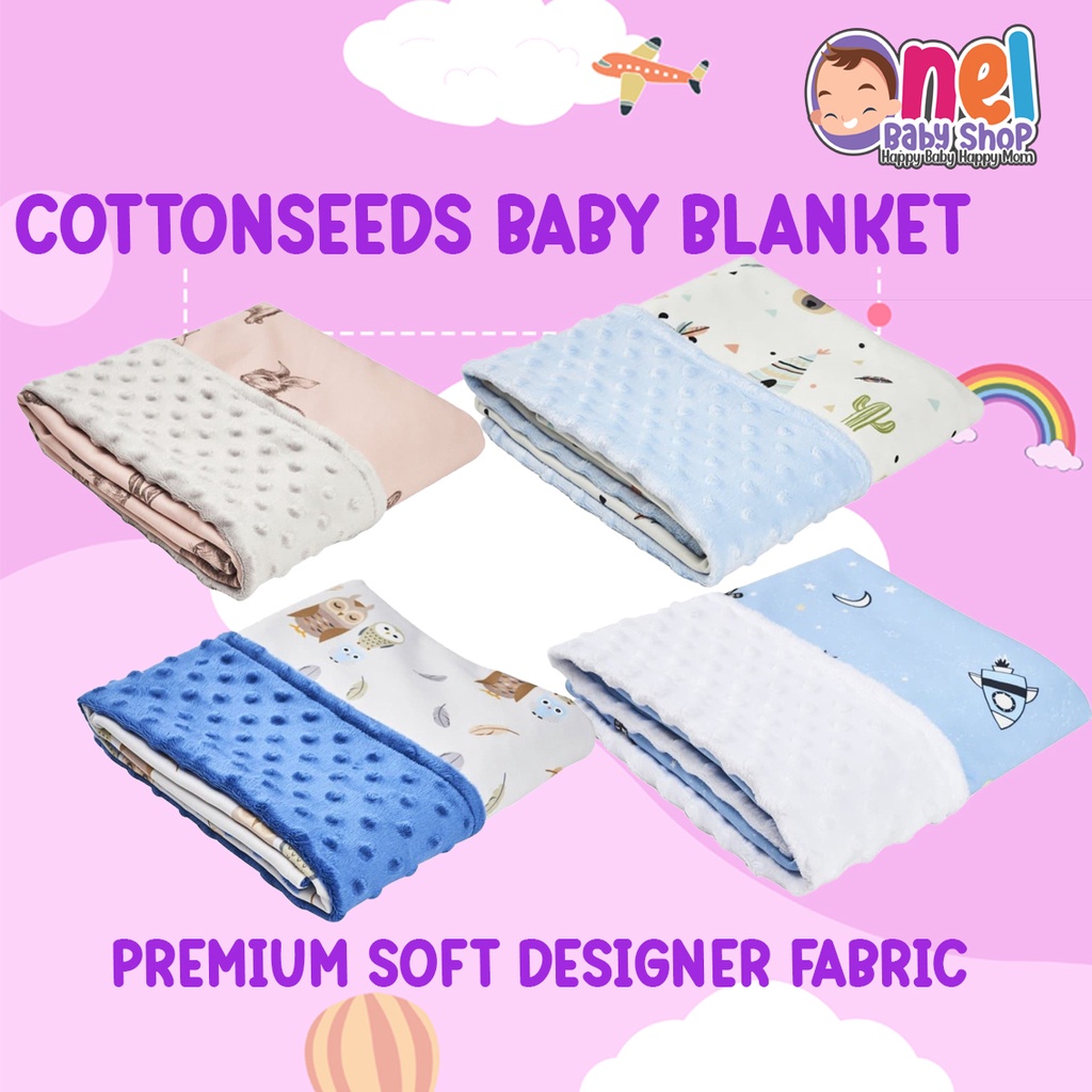 SELIMUT BAYI COTTONSEEDS BABY BLANKET PREMIUM SOFT FABRIC