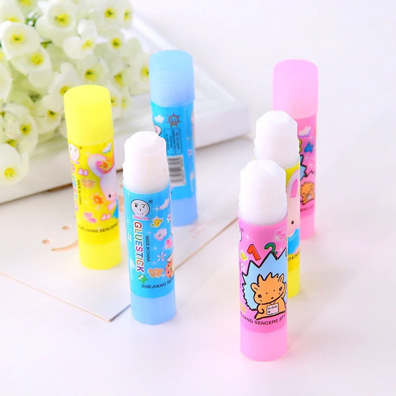 【GOGOMART】Glue Stick Fancy / Lem Kertas Perekat Bentuk Batang Untuk Sekolah Kantor