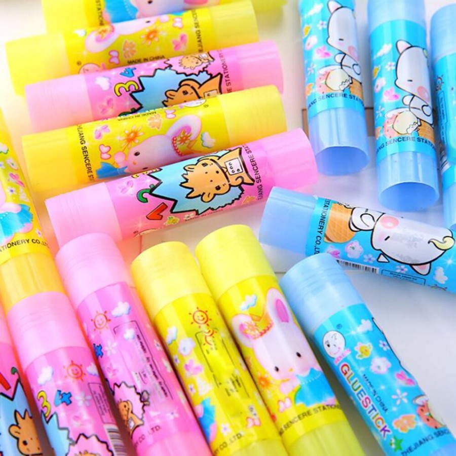 【GOGOMART】Glue Stick Fancy / Lem Kertas Perekat Bentuk Batang Untuk Sekolah Kantor