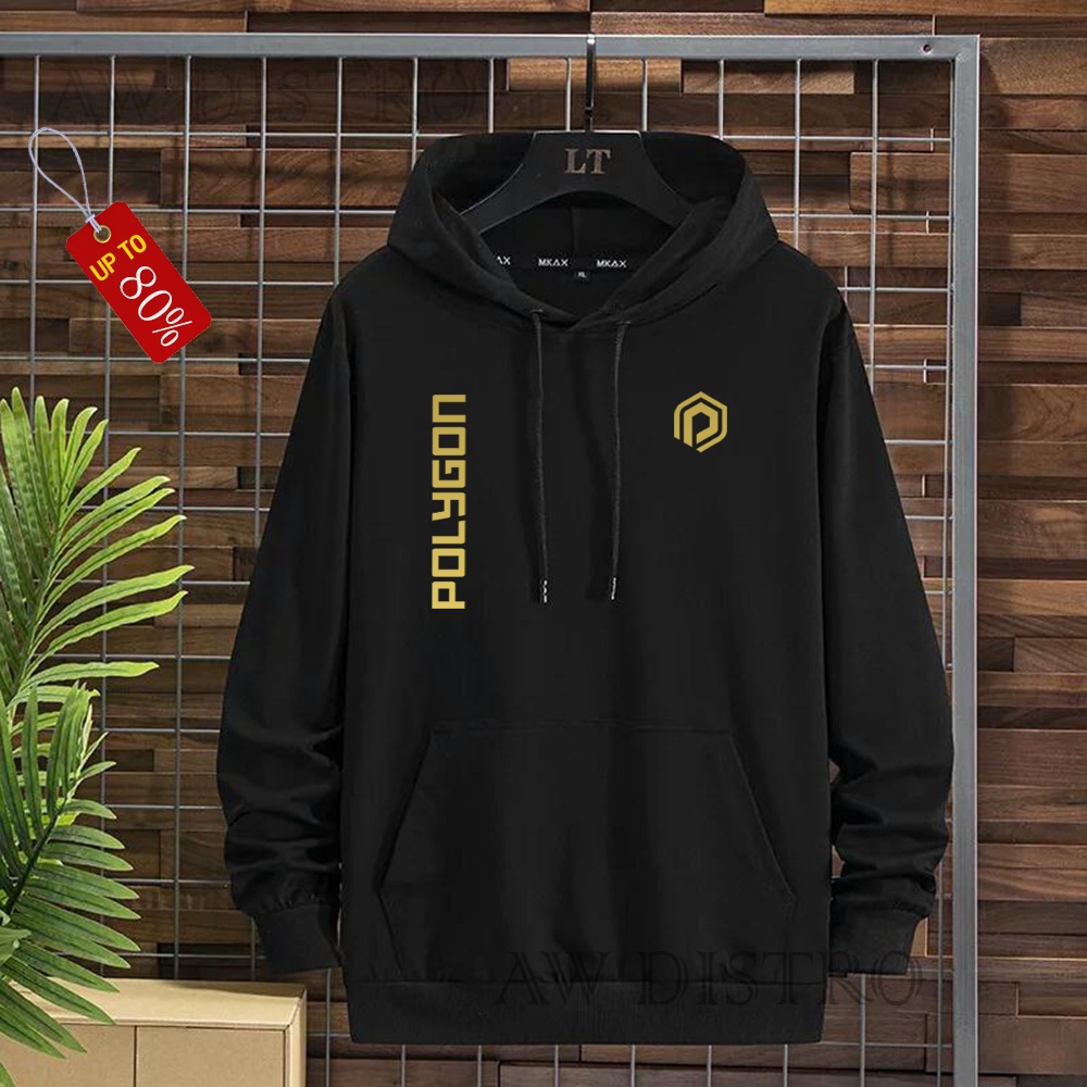 COD Promo Termurah Sweater Hoodie Modern PLG KIRKA Text Gold Premium Quality