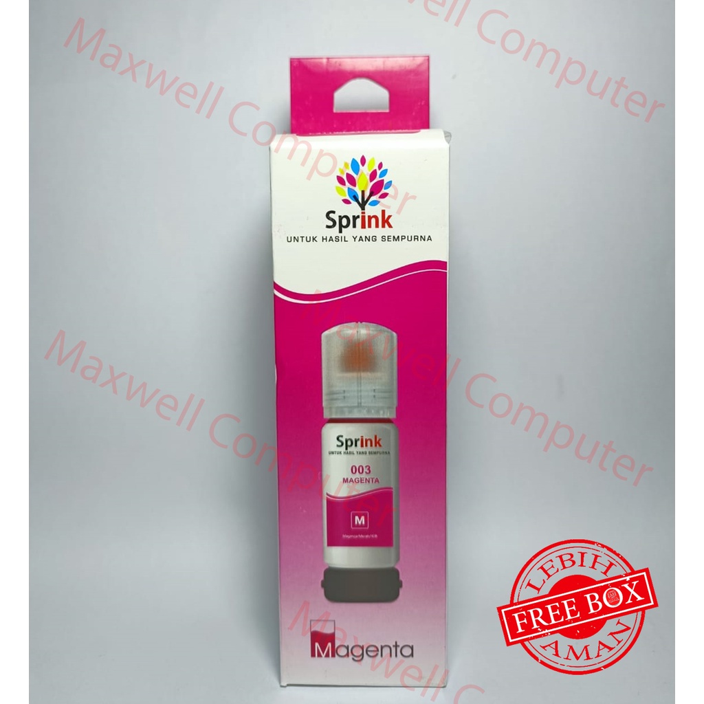 Tinta Sprink for Epson 003 MAGENTA /  MERAH  -L1210 L1250 L1256 L3210 L3250 L3256 L5290 L1110 L3110 