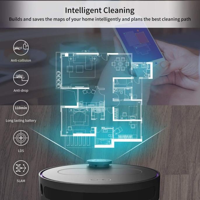 360 S6 Robot Vacuum and Mop Cleaner with LiDARs Navigation