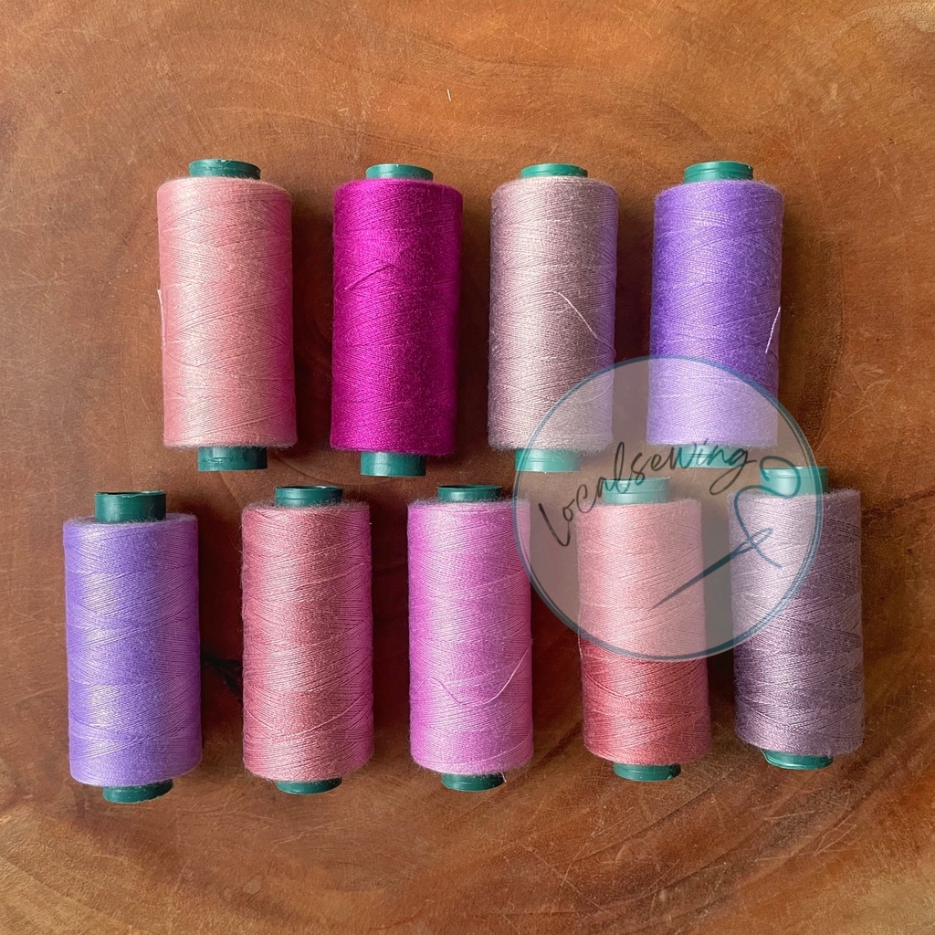 Yamalon Benang Jahit Warna Ungu / Benang Jahit Yamalon 40/2 500 Yard Warna Ungu