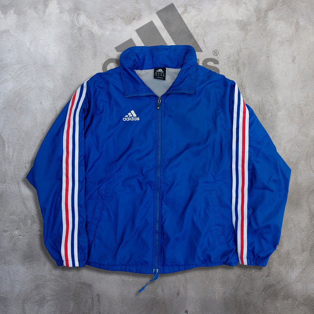 Jaket Adidas Vintage 90s Three Stripes Original - M fit L