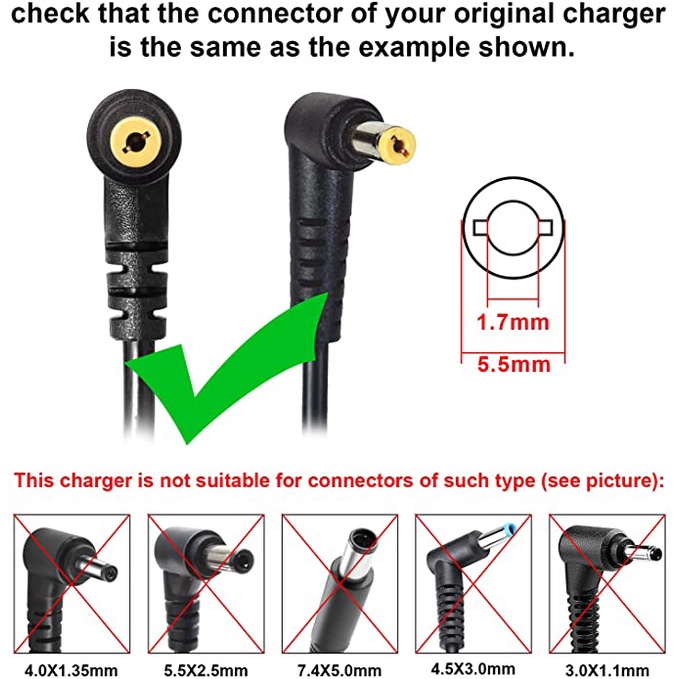 Charger Laptop Acer Aspire One A110-AB A110X A110L Adaptor Acer 19V 1.58A 30W