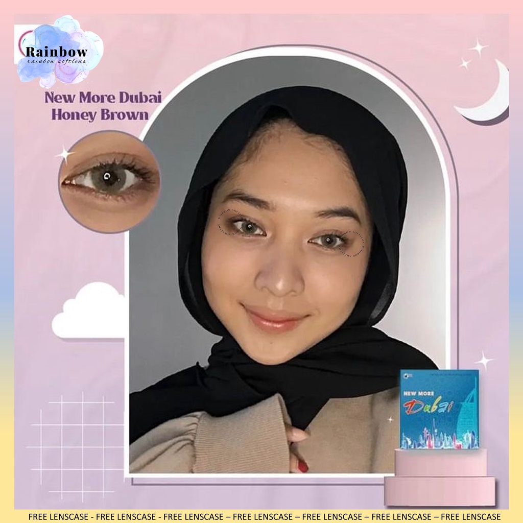 [COD] SOFTLENS NEW MORE DUBAI HONEY BROWN NORMAL &amp; MINUS (-0.50 SD -6.00) DIAMETER 14.5MM