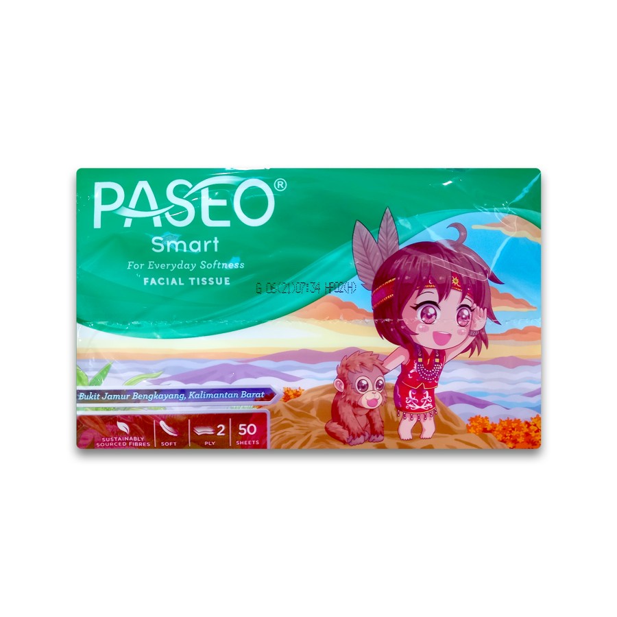 Paseo Smart For Everyday Softness Facial Tissue 50s