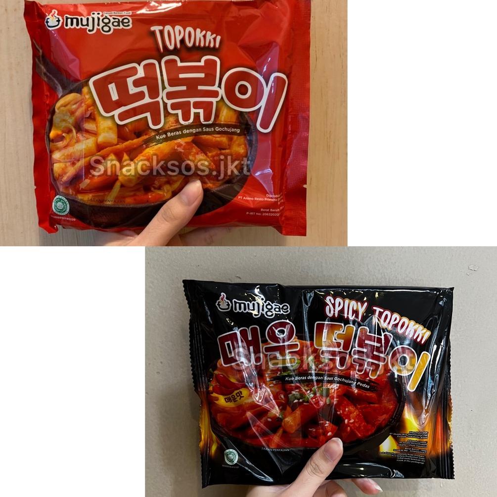 

8.8 [SMALL 170gr] MUJIGAE Topokki / Tteokbokki Instan / Tokpoki / Topoki / HOT SPICY TOPOKKI / SWEET & SPICY Makanan Korea Instan Halal