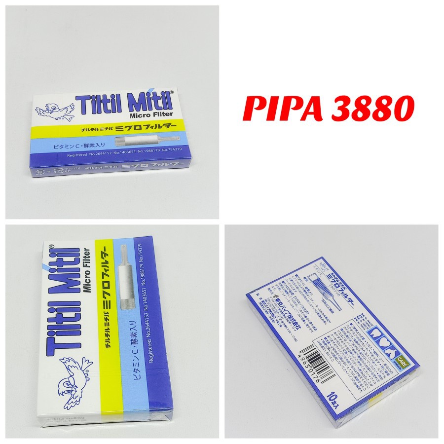 PIPA TILTIL MITIL HOLDER SLIM CIG4RETTE MICRO FILTER ISI 10