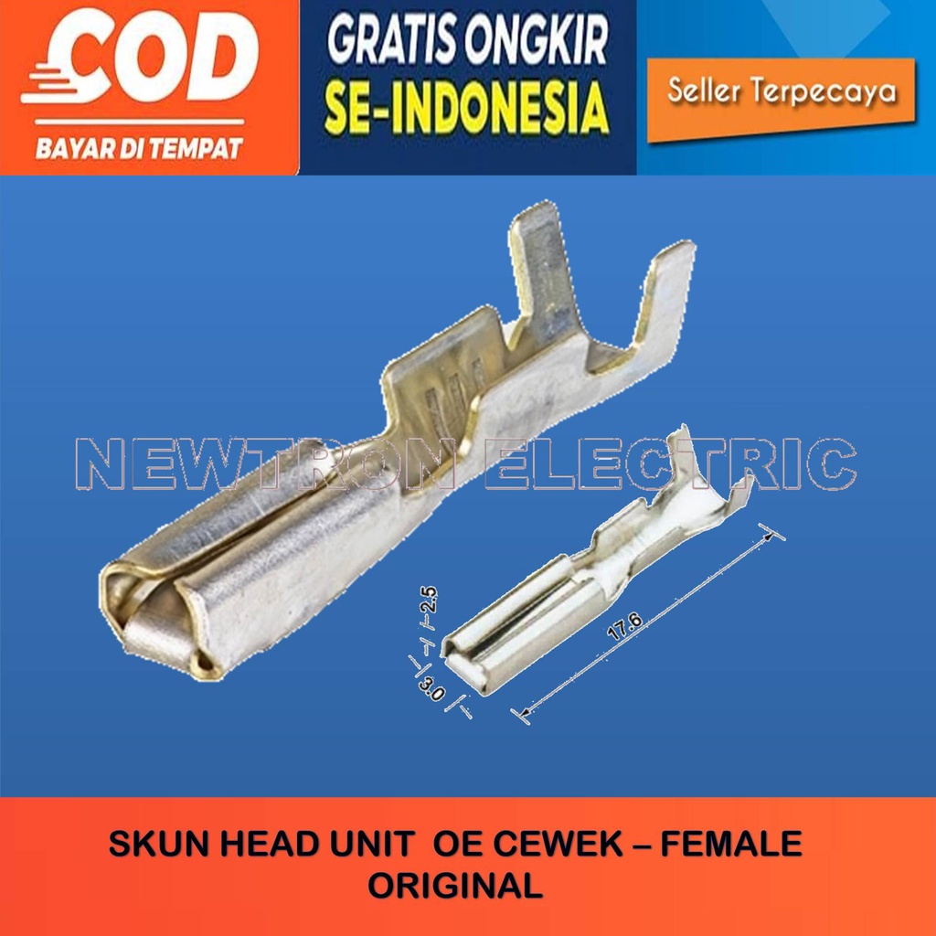 SKUN KABEL SOKET POWER WINDOW HEAD UNIT HU TAPE MOBIL SKUN FEMALE
