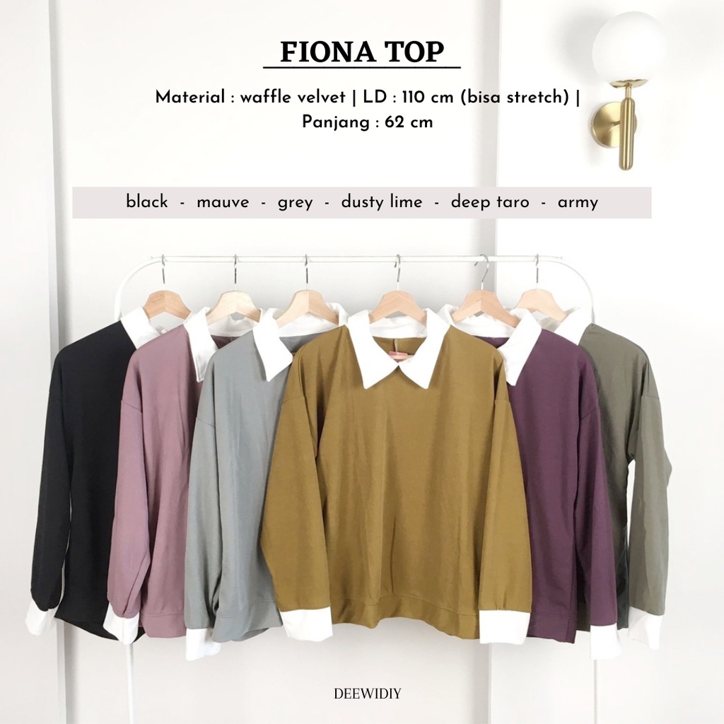 ATASAN CASUAL WANITA / ATASAN JUMBO WANITA / FIONA TOP DEEWIDIY