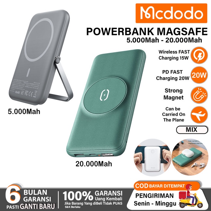 POWERBANK FOR IP SAMSUNG MAGSAFE WIRELESS FAST CHARGING 10000-20000MAH