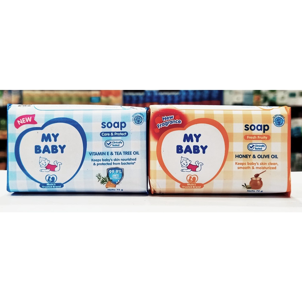 My Baby Soap 75gr - 𝐒𝐚𝐛𝐮𝐧 𝐁𝐚𝐭𝐚𝐧𝐠 untuk Bayi