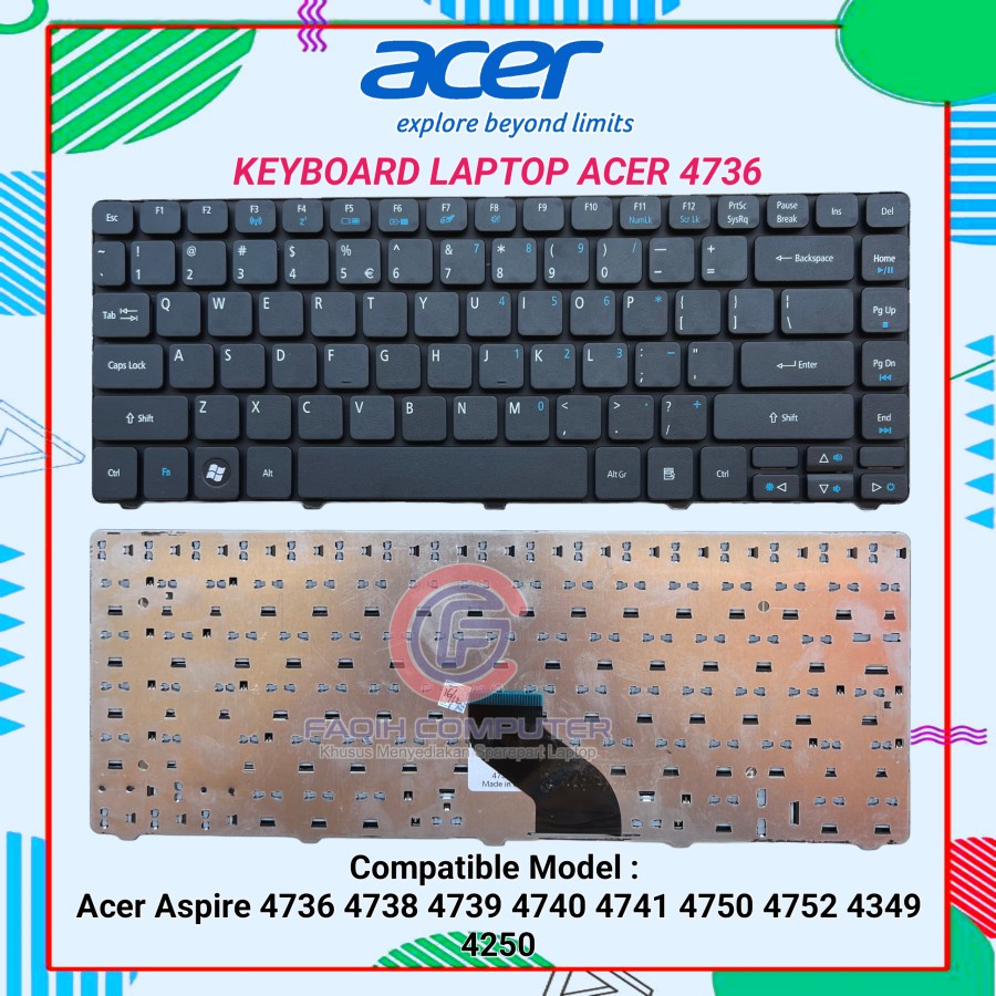 Keyboard Acer 4736 4738 4739 4740 4741 4750 4752 4349 4250 4535