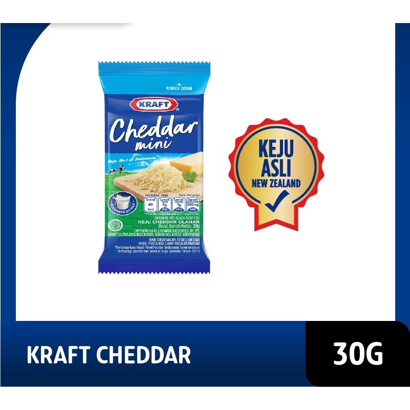 

Kraft Keju Cheddar Mini 35 gr