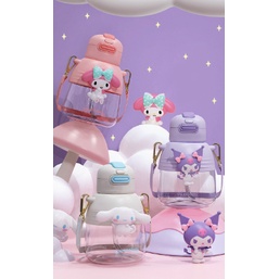 SANRIO WATERBOTTLES DUAL CAPS botol air anak dua fungsi 850ml DM2181