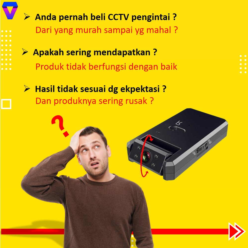 CCTV MINI WIFI KAMERA PENGINTAI TANPA KABEL TERSEMBUNYI SPY CAM IP CAMERA WIRELESS SAMBUNG KE HP HIDEEN CAMERA SPORT MINI JS181