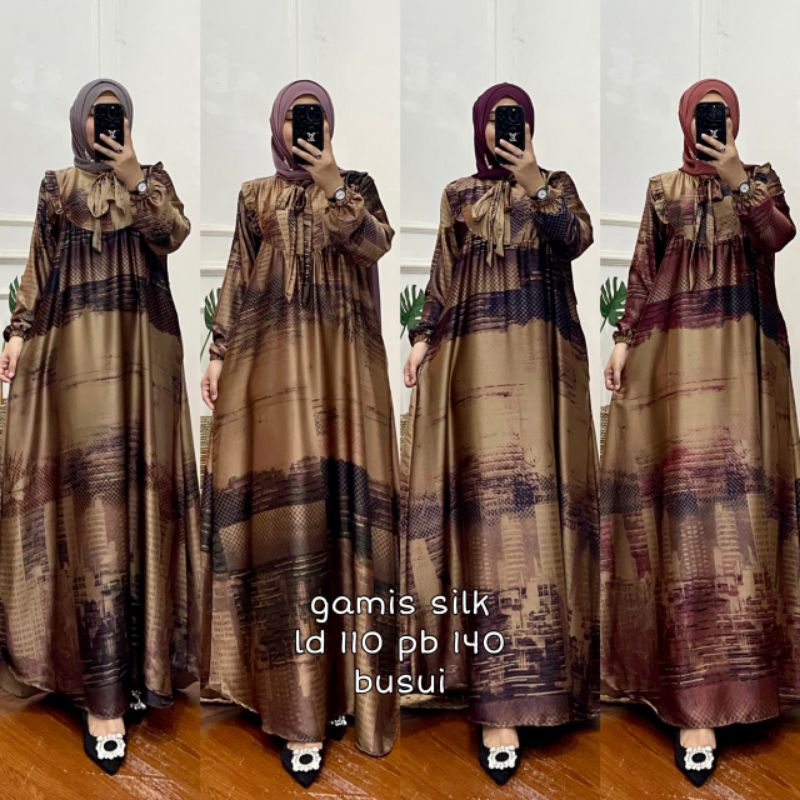 REALPICT SIAP KIRIM DRESS SILK DIOR IMPORT