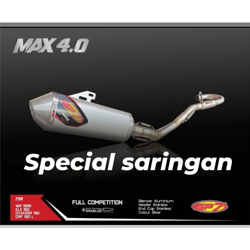 knalpot Gp7 max4.0 klx-crf150 - wr155 bore up kompetisi