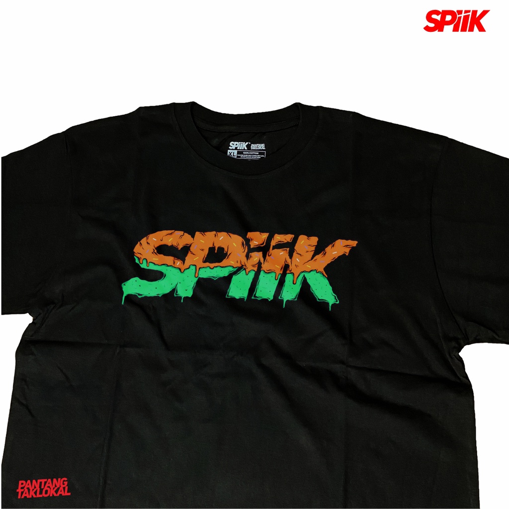 Spiik Kaos Reguler DONAT Hitam T-Shirt Reguler unisex