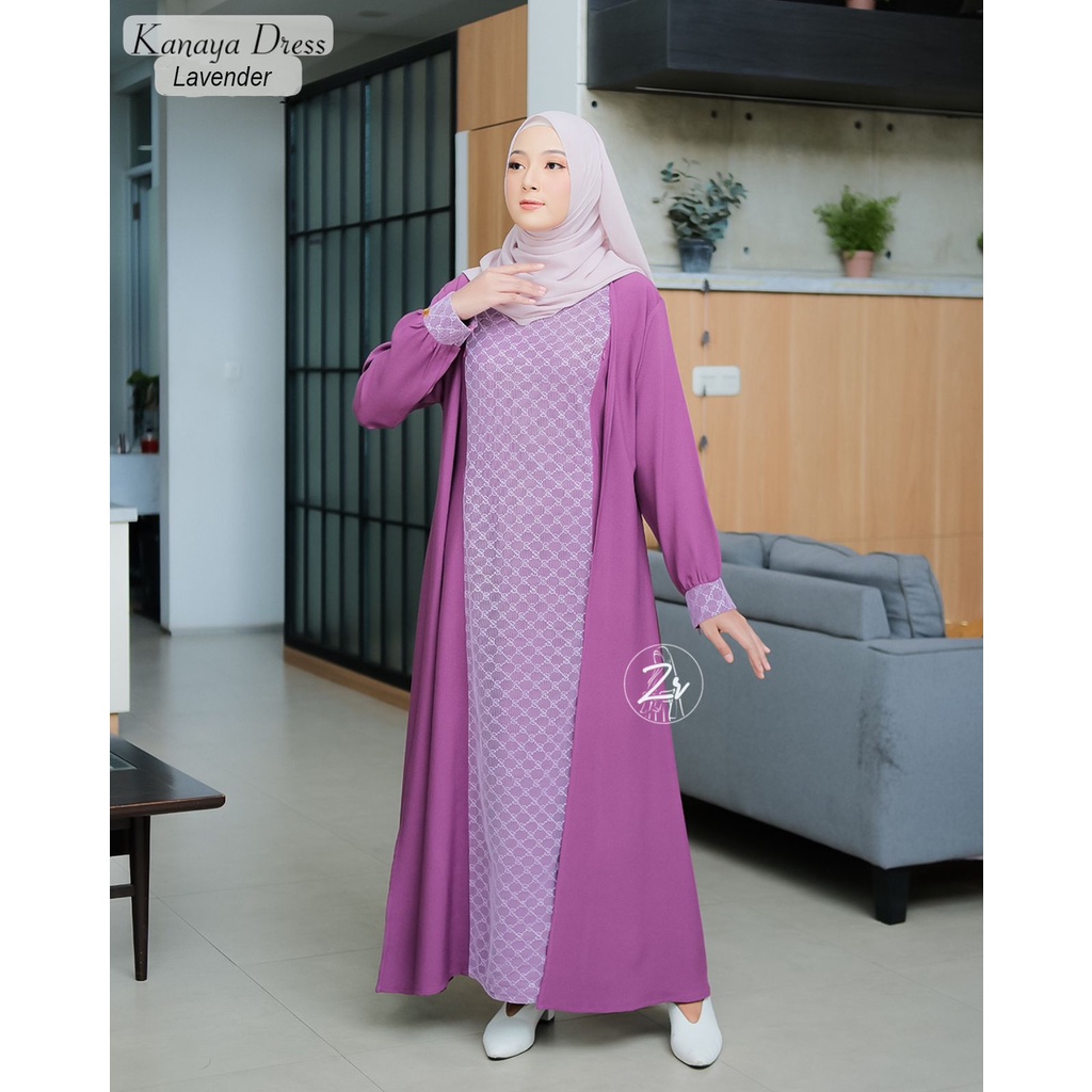 Kanaya Dress Gamis Wanita Muslimah Matt iticrape By Zr Busui LD 110 Terbaru