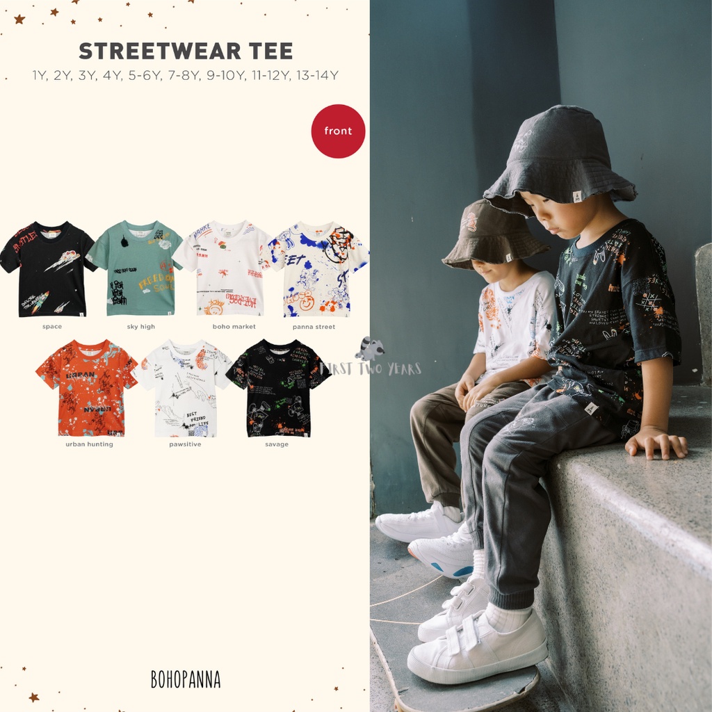 Bohopanna - Streetwear Tee / Kaos Anak Unisex Part 2