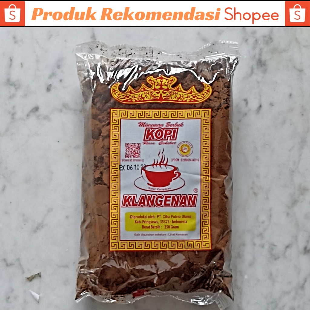 Kopi Klangenan Asli Pringsewu Lampung Kemasan 250 Gram - Kopi Bubuk Lampung Asli / Kopi Robusta Lampung